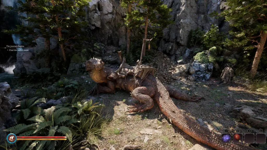 Giant Lizard in early game Fatekeeper. Before the Fatekeeper Roadmap is released.