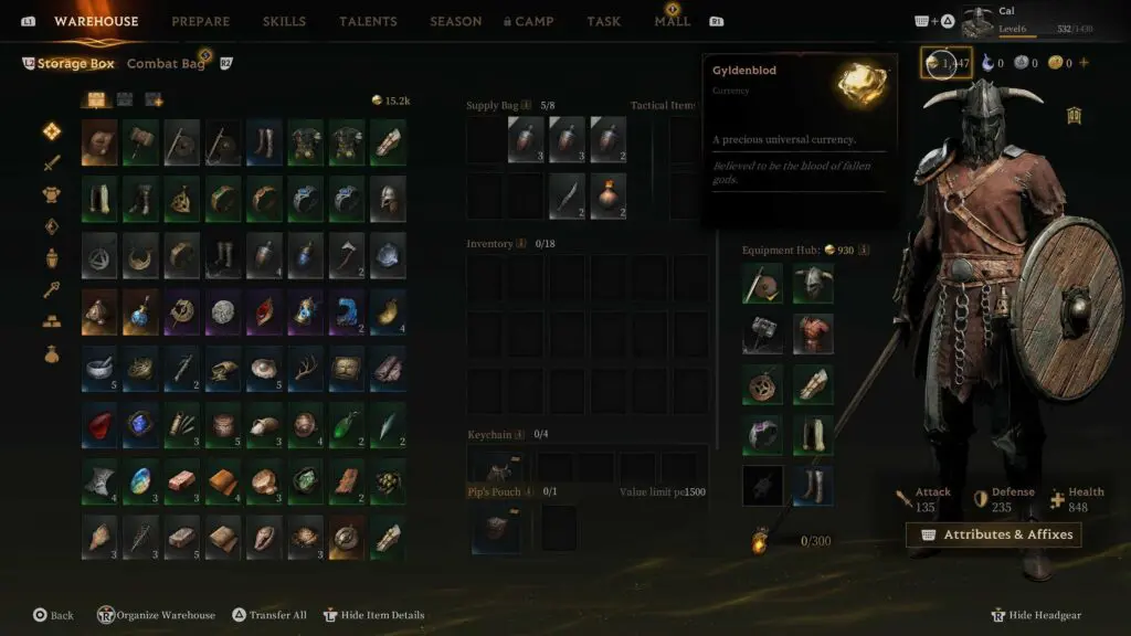 Mistfall Hunter Currencies Gyldenblod
