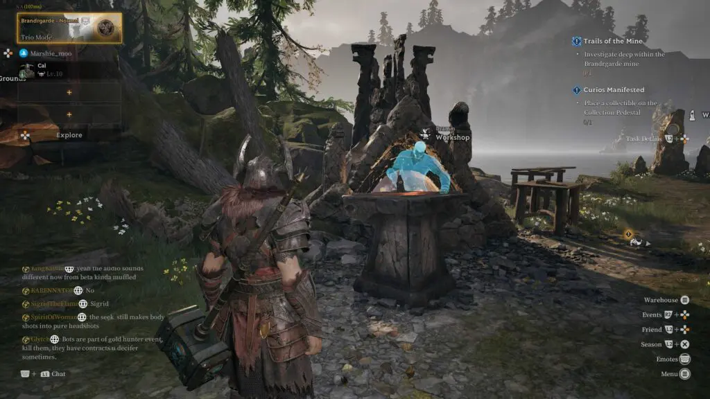 Mistfall Hunter Camp Workshop