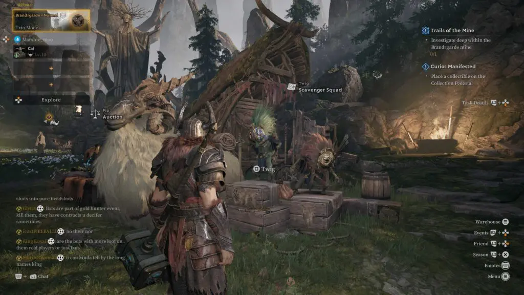 Mistfall Hunter Camp Scavenger Squad