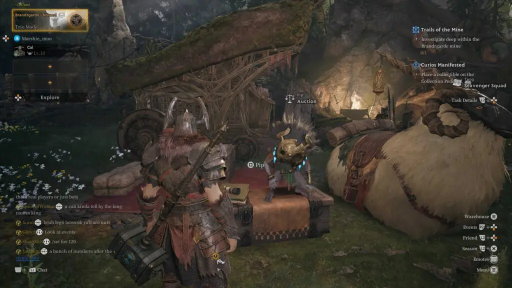 Mistfall Hunter Camp Auction House
