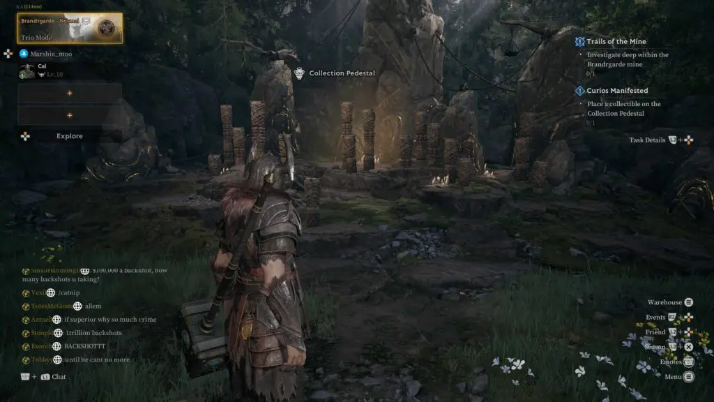 Mistfall Hunter Camp Collection Pedestal
