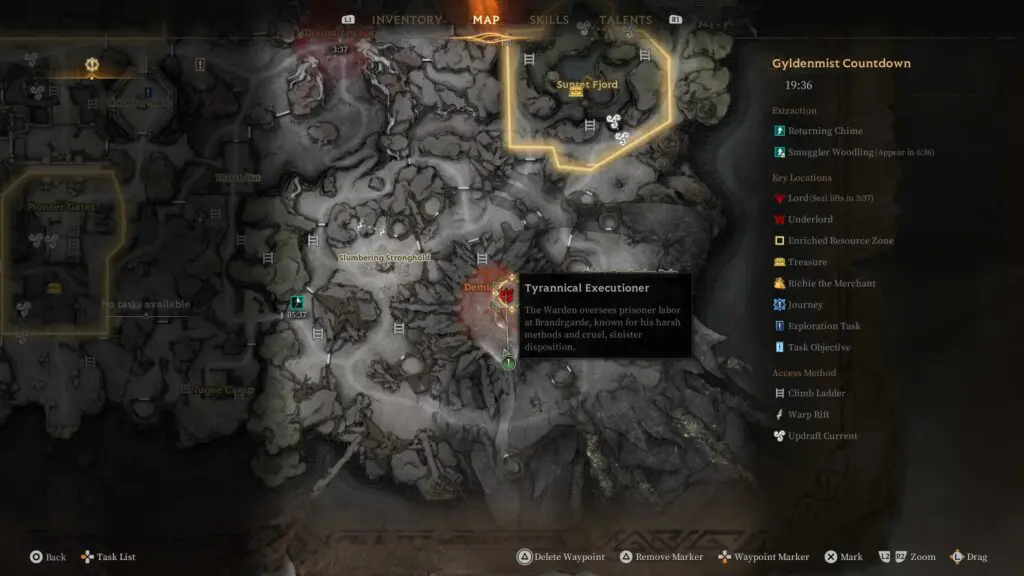 Mistfall Hunter Tyranical Executioner Location