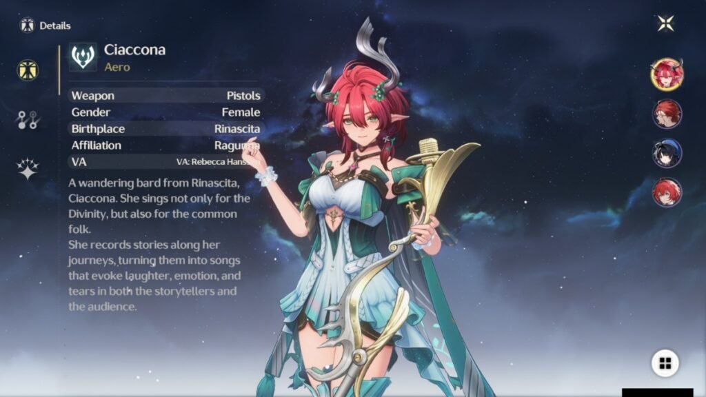 Ciaccona is the best support for Cartethyia in Wuthering Waves