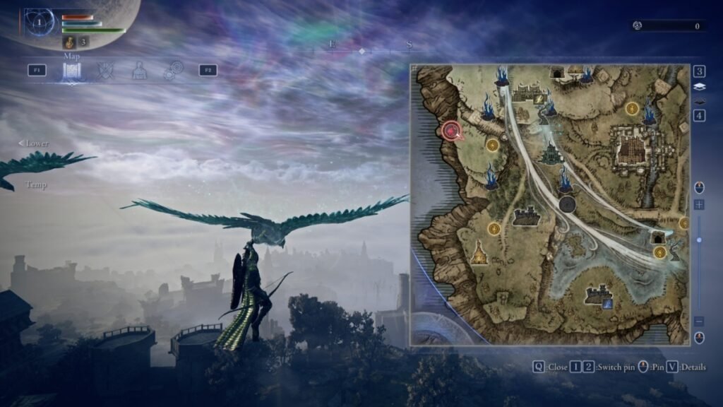 World map showcase in Elden Ring Nightreign