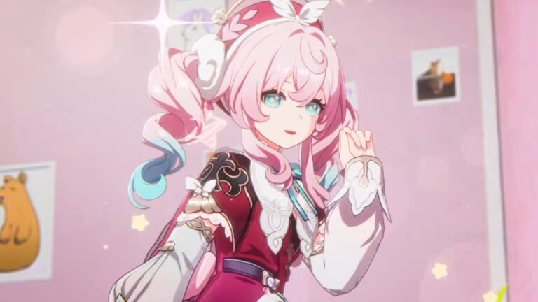 Hyacine screenshot from her trailer in Honkai: Star Rail.