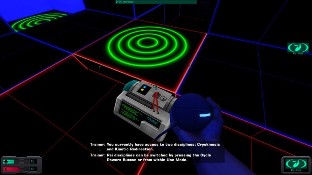 Psi pull ability in System Shock 2 Remastered