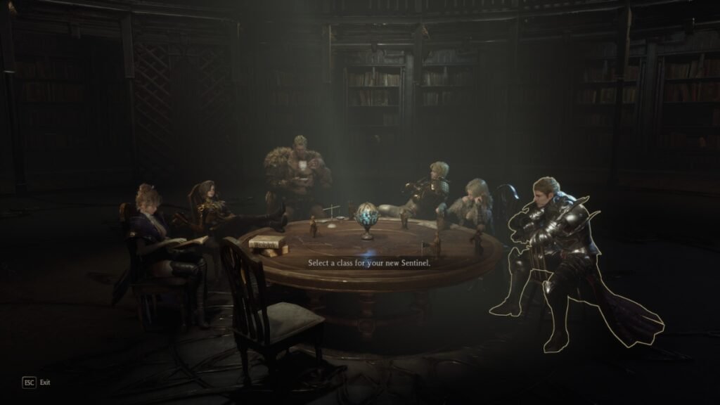 A screenshot of character selection screen in Chrono Odyssey