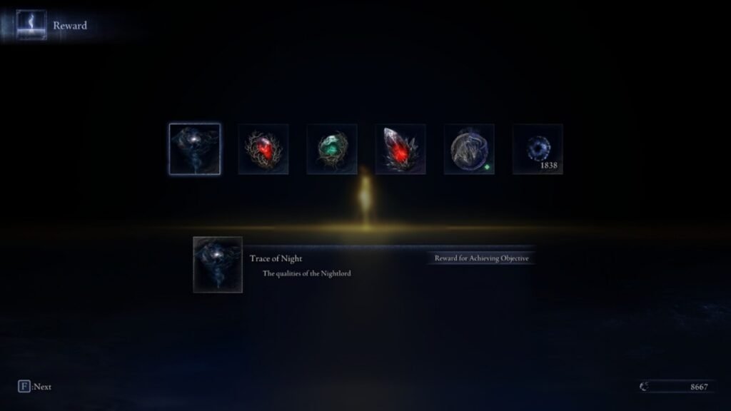 Gladius, Beast of the Night drops in Elden Ring Nightreign