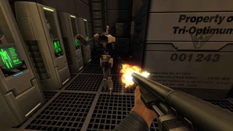 A screenshot from the game System Shock 2 Remastered