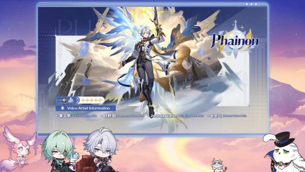 A screenshot of Phainon from Honkai Star Rail version 3.4 livestream