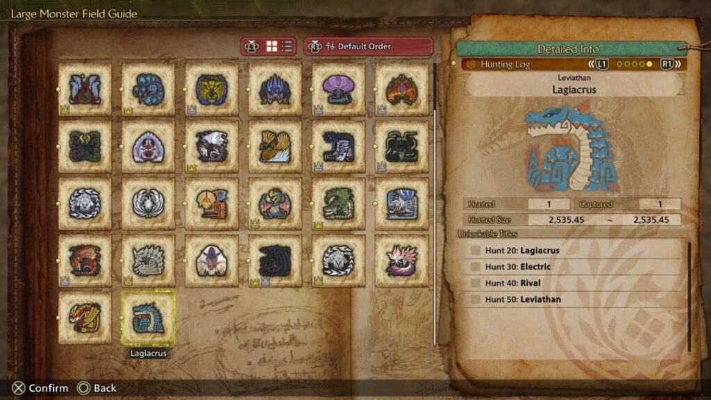 Lagiacrus hunting objectives in Monster Hunter Wilds