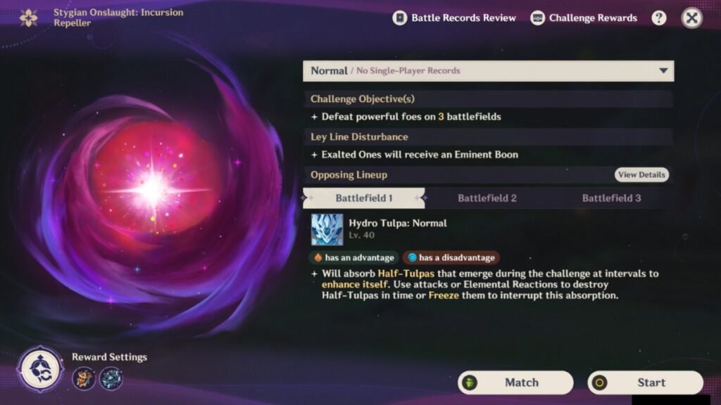 A screenshot of the event screen in Genshin Impact
