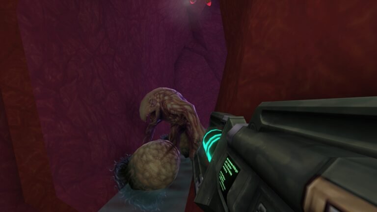 A screenshot from the game System Shock 2 Remastered