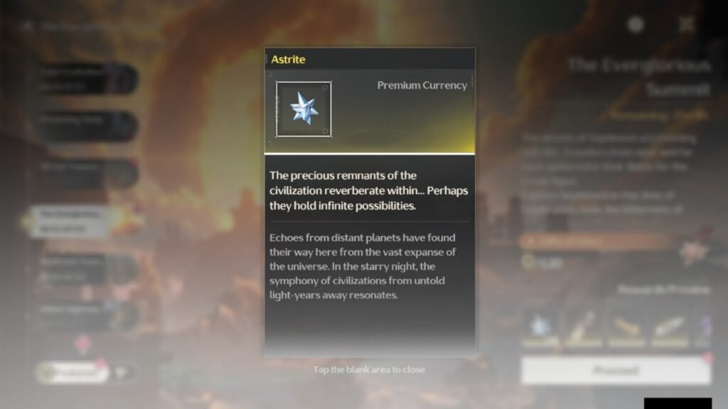 Everglorious Summit event rewards