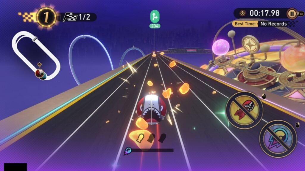 A screenshot from the event Trace 'n' Drift