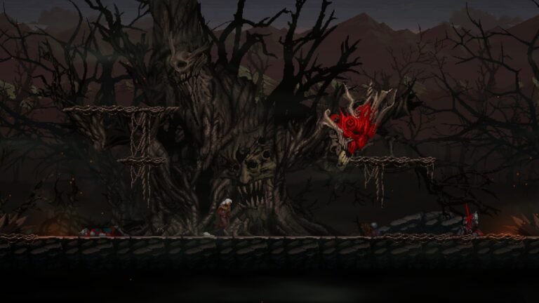 A screenshot of the boss Tree Spirit Longmore in Dragon Is Dead