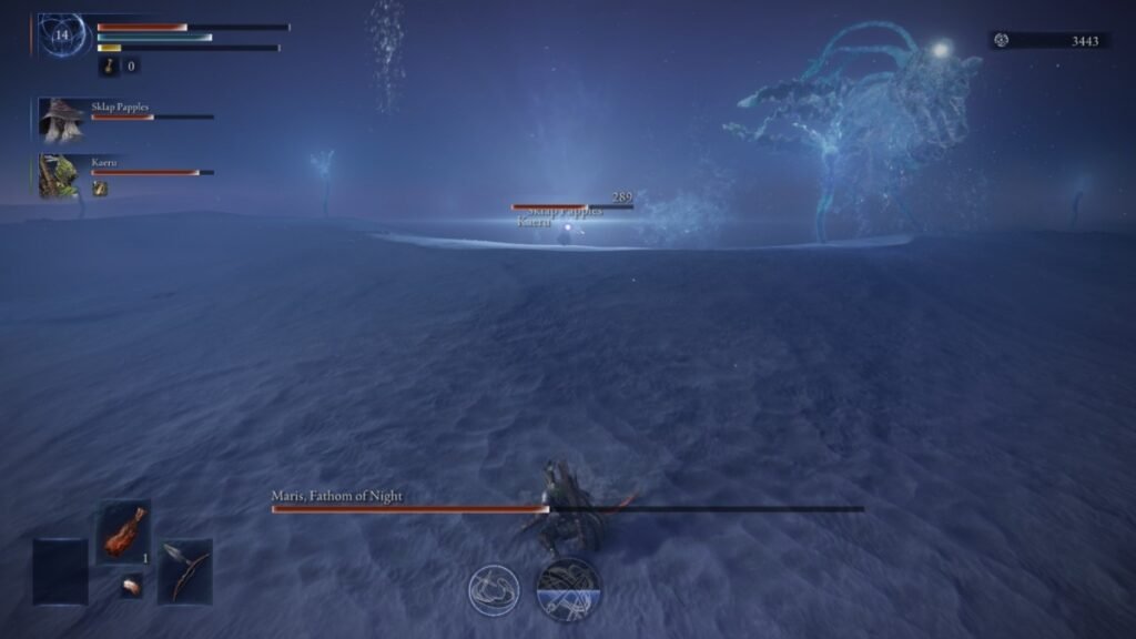 Augur using sleep on players in Elden Ring Nightreign