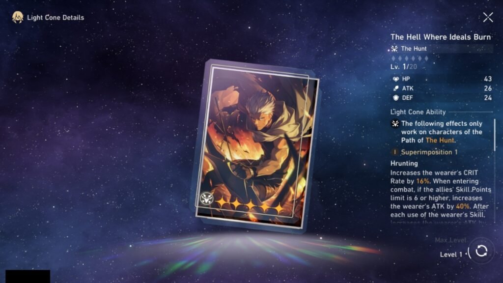 The Hell where Ideals Burn Light Cone 