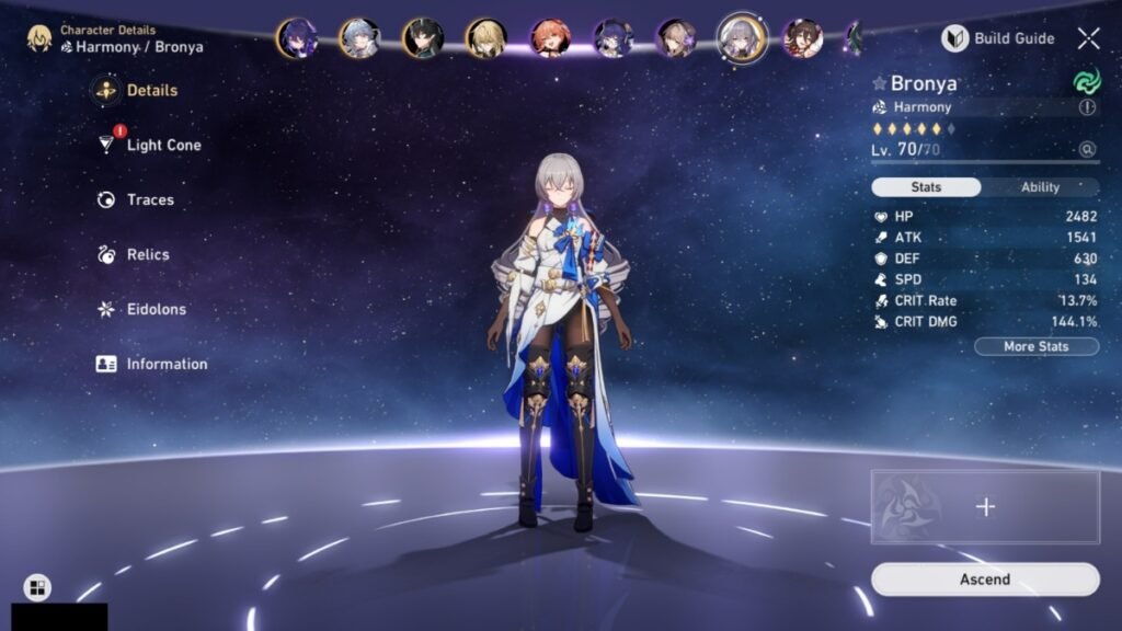 Bronya functions pretty well in Phainon's General team
