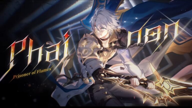A screenshot of Phainon from his Honkai Star Rail trailer