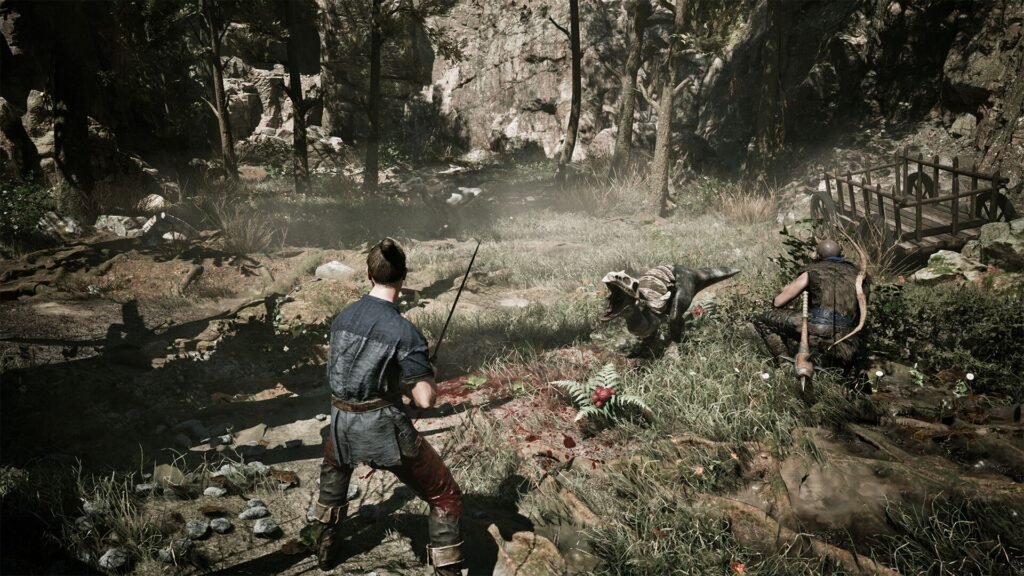 Image of main character fighting with a sword in Gothic Remake